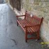 Refurbished bench in Lanark Road